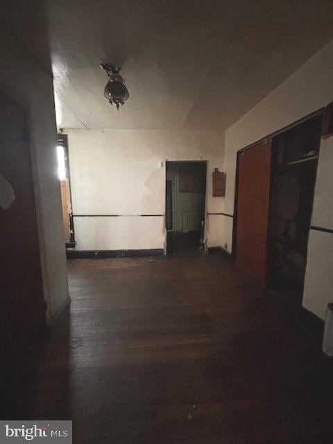 5328 Willows Ave, Philadelphia, PA 19143 - hall featuring dark wood-style floors
