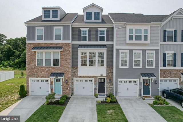 35141 Wright Way, Millsboro, DE 19966 - multi unit property featuring stone siding, driveway, and a garage