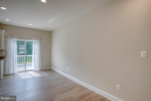35141 Wright Way, Millsboro, DE 19966 - unfurnished room featuring light wood-type flooring, baseboards, and recessed lighting