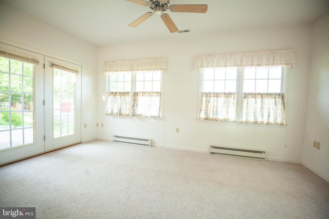 301 Sunbrook Ln Unit 89, Hagerstown, MD 21742 - carpeted spare room featuring a baseboard radiator and healthy amount of natural light