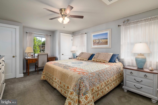 1864 Edge Hill Rd, Abington, PA 19001 - carpeted bedroom featuring ceiling fan and baseboards
