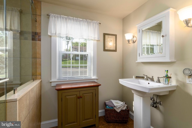 1864 Edge Hill Rd, Abington, PA 19001 - full bathroom with a shower with door and a sink