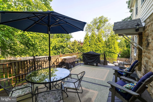 1864 Edge Hill Rd, Abington, PA 19001 - view of patio / terrace featuring outdoor dining space and a deck