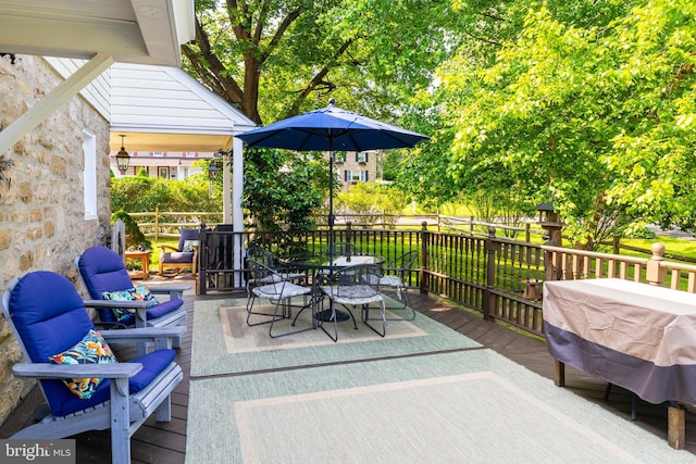 1864 Edge Hill Rd, Abington, PA 19001 - deck with outdoor dining area