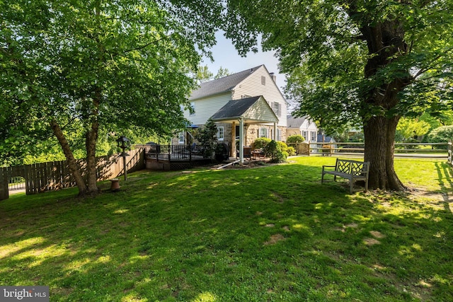1864 Edge Hill Rd, Abington, PA 19001 - view of yard featuring a deck