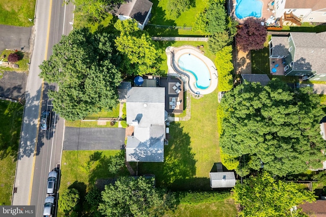 1864 Edge Hill Rd, Abington, PA 19001 - drone / aerial view of a pool area