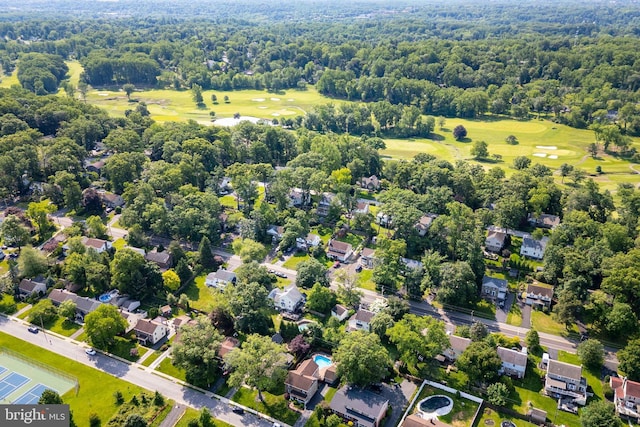 1864 Edge Hill Rd, Abington, PA 19001 - aerial perspective of suburban area featuring a golf course