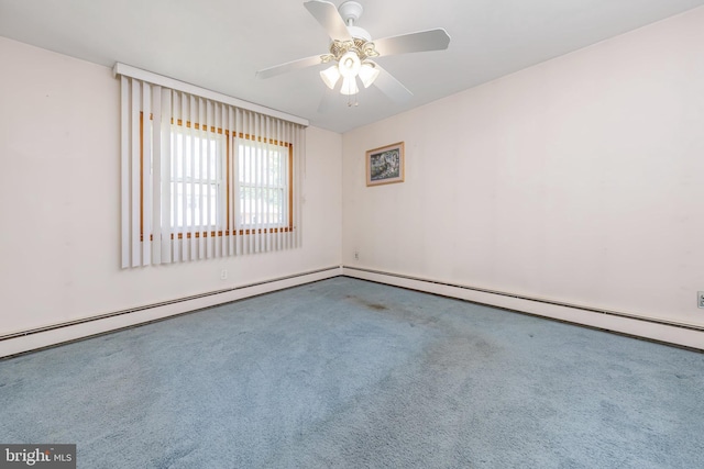 222 Nicholson Rd, Mount Ephraim, NJ 08059 - carpeted spare room with a ceiling fan