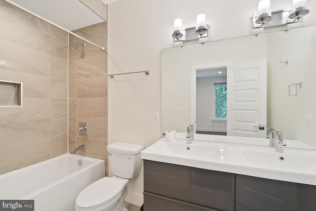 525 Kennedy St NW Unit 4, Washington, DC 20011 - full bath featuring toilet, vanity, and shower / washtub combination