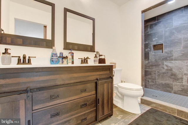2536 Stoverstown Rd, Spring Grove, PA 17362 - full bathroom with double vanity, toilet, and tiled shower
