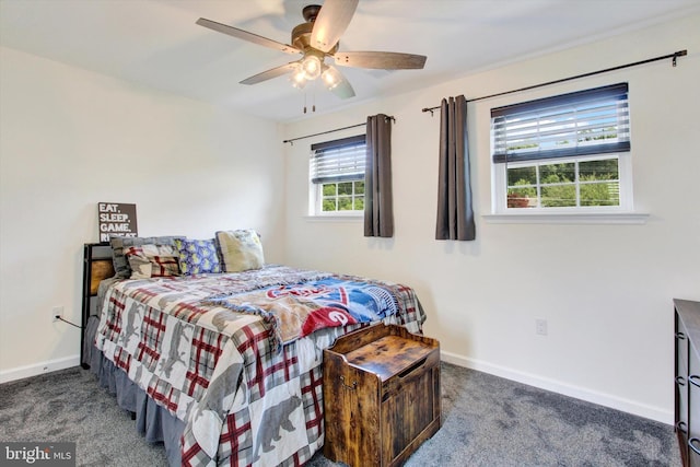 2536 Stoverstown Rd, Spring Grove, PA 17362 - carpeted bedroom with baseboards and ceiling fan