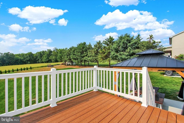 2536 Stoverstown Rd, Spring Grove, PA 17362 - wooden deck with a yard and a gazebo