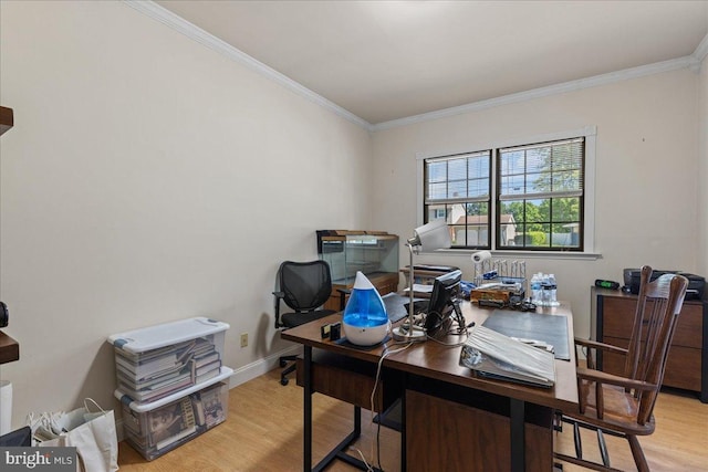 1609 Wills Pl, Vineland, NJ 08361 - office space featuring ornamental molding, light wood-style flooring, and baseboards