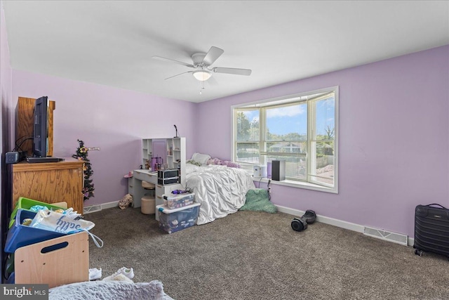 1609 Wills Pl, Vineland, NJ 08361 - bedroom featuring baseboards, carpet, and ceiling fan