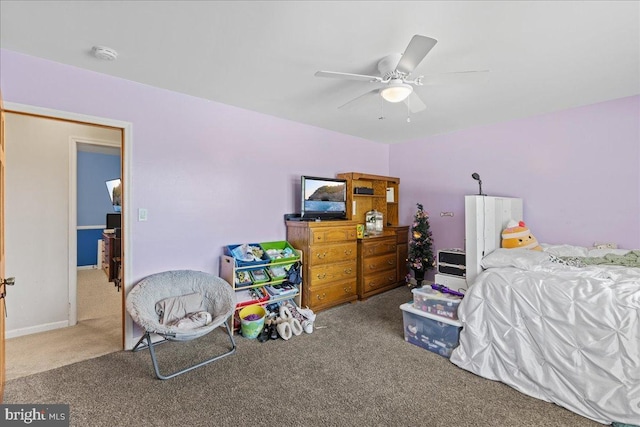 1609 Wills Pl, Vineland, NJ 08361 - carpeted bedroom featuring a ceiling fan