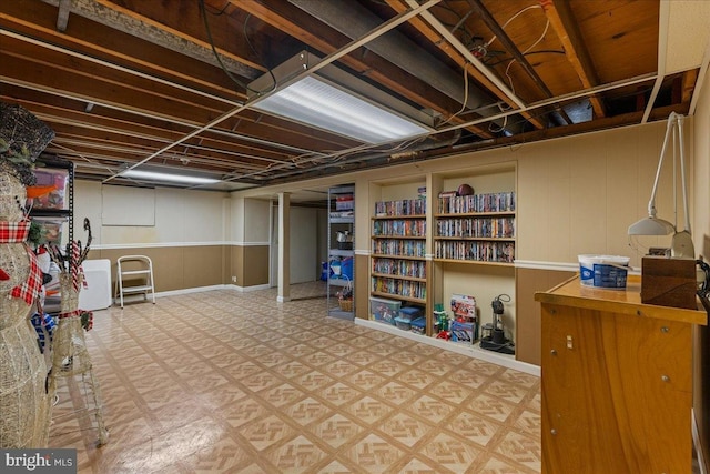 1609 Wills Pl, Vineland, NJ 08361 - finished basement with tile patterned floors