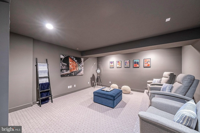 547 Webb Rd # Ad, Chadds Ford, PA 19317 - home theater with carpet, recessed lighting, and baseboards
