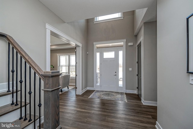 547 Webb Rd # Ad, Chadds Ford, PA 19317 - foyer featuring dark wood-style flooring, plenty of natural light, and baseboards