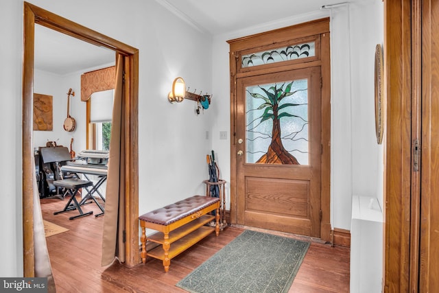 1749 Carrolls Tract Rd, Orrtanna, PA 17353 - foyer featuring ornamental molding, wood finished floors, and baseboards