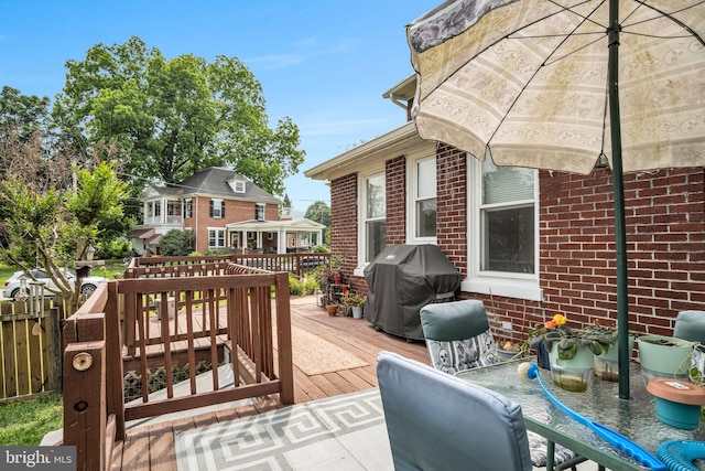 1749 Carrolls Tract Rd, Orrtanna, PA 17353 - wooden deck featuring area for grilling and outdoor dining space