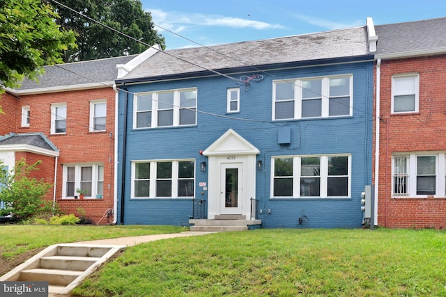 4019 9th St NE Unit 3, Washington, DC 20017 - view of property featuring a front yard and brick siding