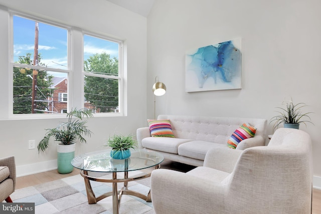 4019 9th St NE Unit 3, Washington, DC 20017 - living room with wood finished floors, healthy amount of natural light, and baseboards