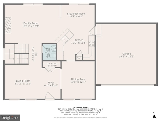 6814 Springshire Way, Greenbelt, MD 20770 - floor plan / room layout