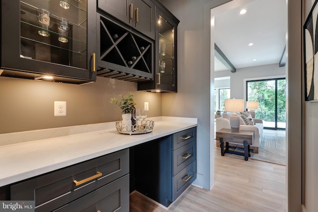 6800 Old Chesterbrook Rd, Mclean, VA 22101 - bar featuring light wood finished floors