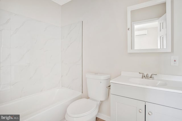 1003 Walnut Ave, Baltimore, MD 21229 - bathroom with vanity, toilet, and bathtub / shower combination