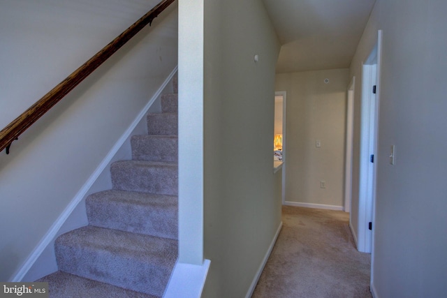 605 Byler Cir, Lebanon, PA 17042 - staircase featuring carpet and baseboards