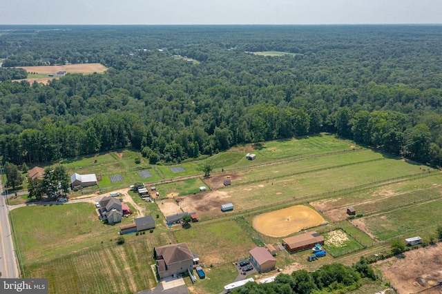 201 Morton, Rosenhayn, NJ 08352 - aerial view of property and surrounding area featuring a forest and rural landscape