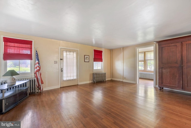 404 Clear Ridge Rd, Union Bridge, MD 21791 - entryway with radiator, healthy amount of natural light, and wood finished floors