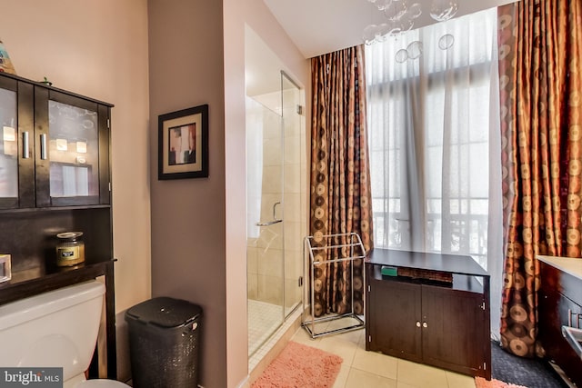 910 M St NW Unit 1022, Washington, DC 20001 - full bath featuring a shower stall and tile patterned flooring