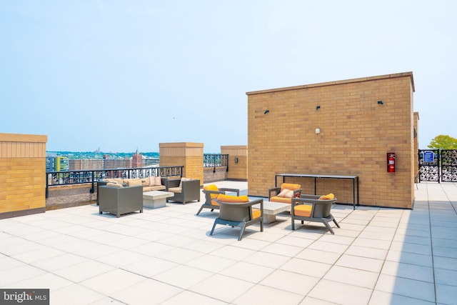 910 M St NW Unit 1022, Washington, DC 20001 - view of patio featuring an outdoor hangout area