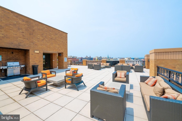 910 M St NW Unit 1022, Washington, DC 20001 - view of patio / terrace with an outdoor living space and a grill