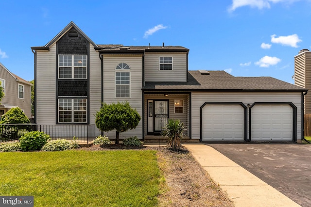 1040 Muscovy Ln, Bensalem, PA 19020 - traditional home with an attached garage and asphalt driveway