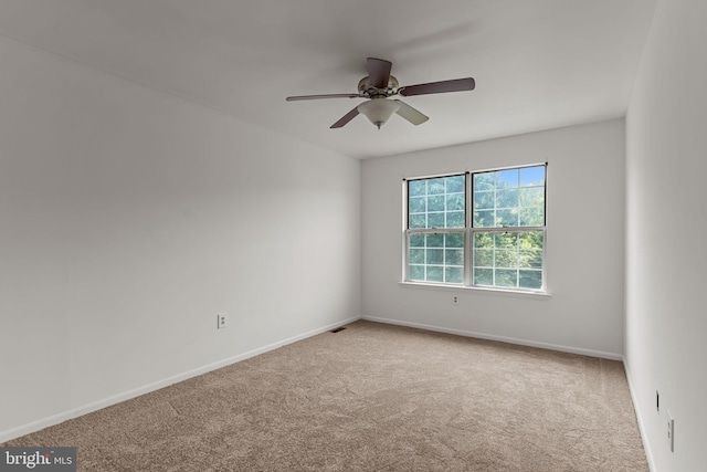 1040 Muscovy Ln, Bensalem, PA 19020 - carpeted spare room with a ceiling fan and baseboards