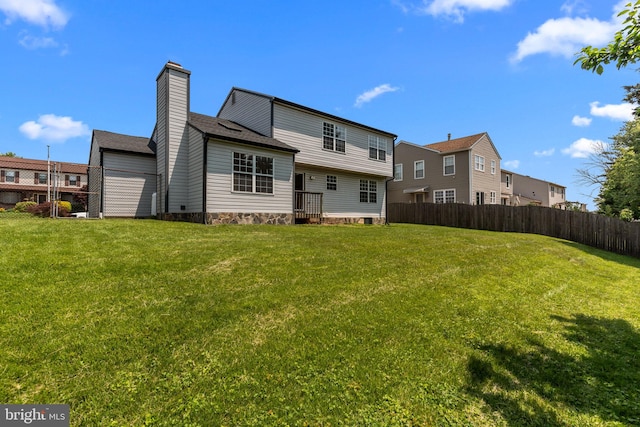 1040 Muscovy Ln, Bensalem, PA 19020 - rear view of house with a chimney