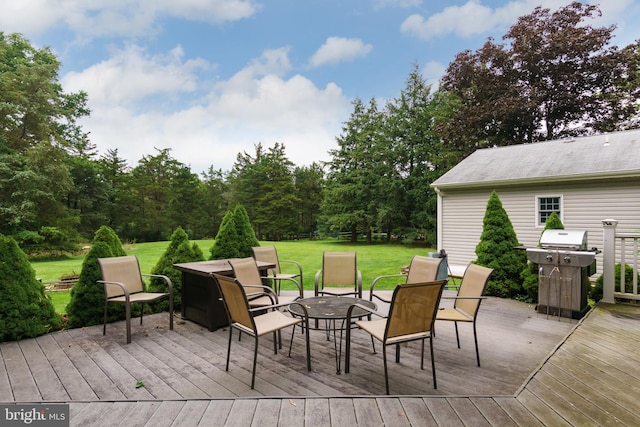 50 Skillman Rd, Skillman, NJ 08558 - wooden deck featuring a lawn and area for grilling