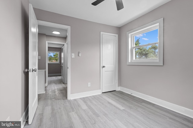 2723 Keating St, Temple Hills, MD 20748 - unfurnished bedroom featuring wood finished floors, baseboards, and a ceiling fan