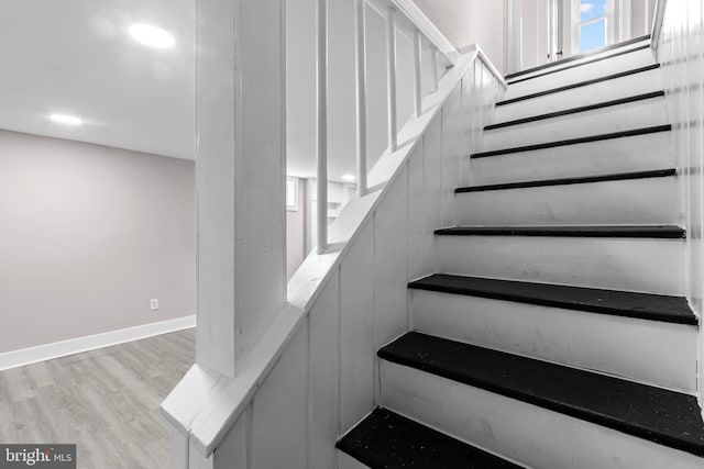 2723 Keating St, Temple Hills, MD 20748 - staircase featuring wood finished floors and baseboards
