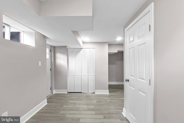 2723 Keating St, Temple Hills, MD 20748 - below grade area with baseboards and wood finished floors