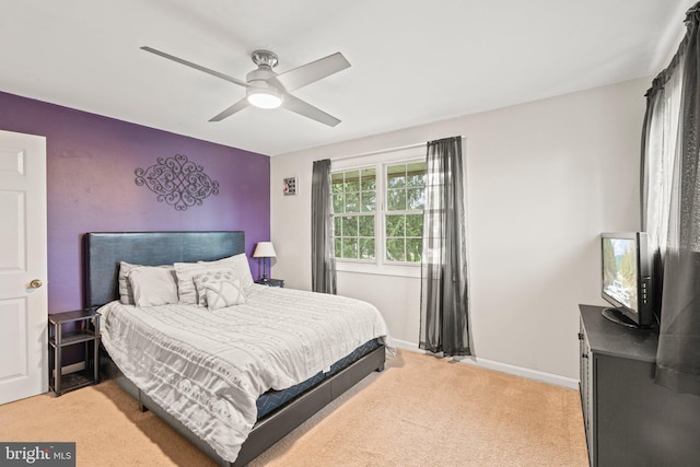 34 Swarthmore Ave, Stratford, NJ 08084 - bedroom featuring light carpet and a ceiling fan