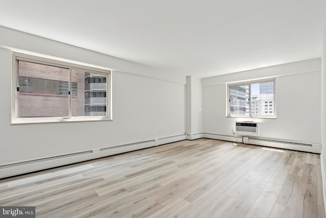 1900 John F Kennedy Blvd Unit 924, Philadelphia, PA 19103 - unfurnished room with wood finished floors and a baseboard heating unit