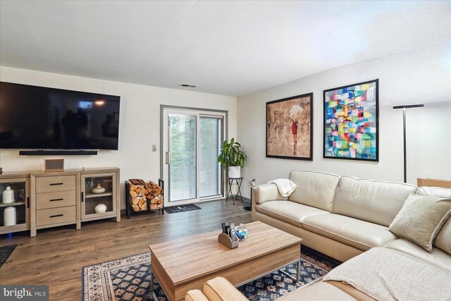 7100 Cipriano Springs Dr, Lanham, MD 20706 - living area with wood finished floors