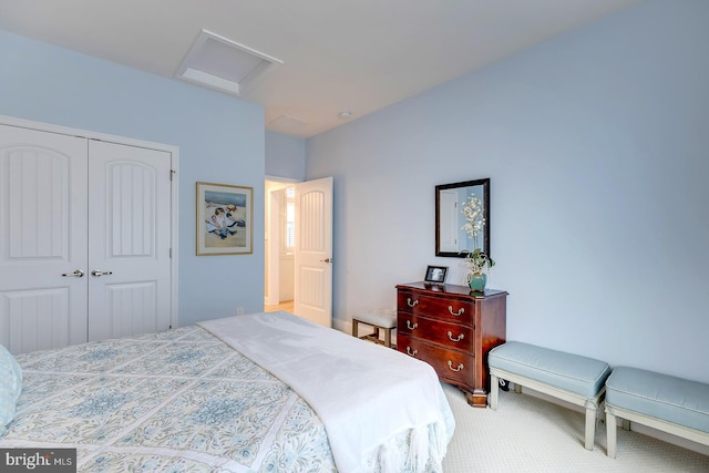 30957 Fowlers Path, Millsboro, DE 19966 - bedroom featuring carpet, attic access, and a closet