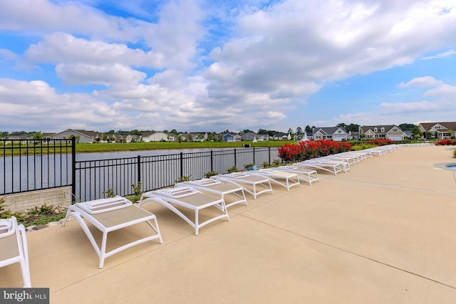 30957 Fowlers Path, Millsboro, DE 19966 - view of patio / terrace with a residential view and a water view