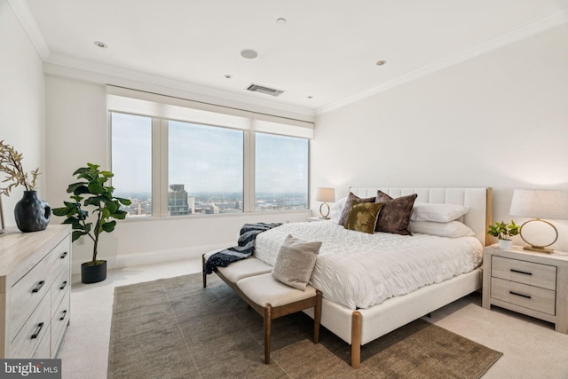 50 S 16th St Unit 4507, Philadelphia, PA 19102 - bedroom featuring carpet floors and crown molding