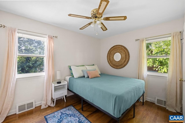 1007 Saint Charles Ave, Charlottesville, VA 22901 - bedroom featuring wood finished floors, baseboards, and a ceiling fan