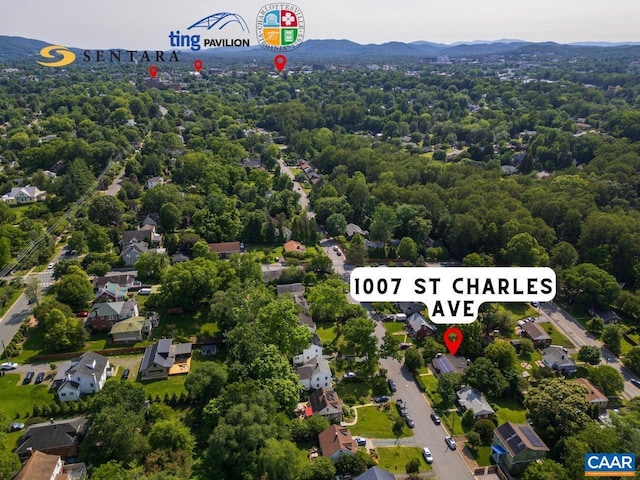 1007 Saint Charles Ave, Charlottesville, VA 22901 - bird's eye view of mountains